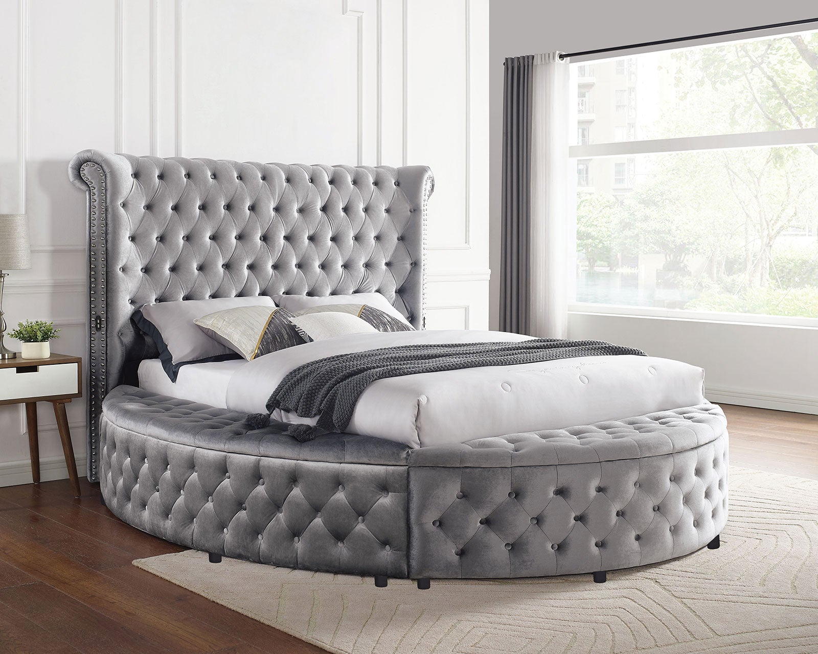 Sansom Gray 4 Pc. Queen Bedroom Set
