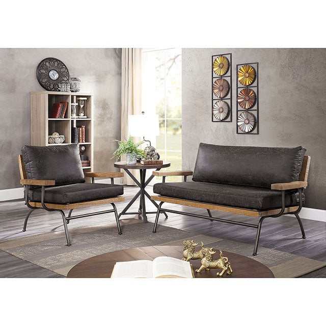 Santiago Dark Gray Loveseat