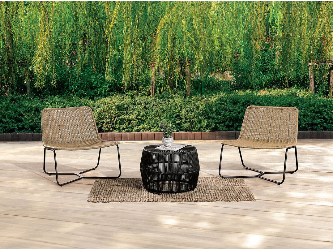 Sarabi Black/Natural 3 Pc. Conversation Set