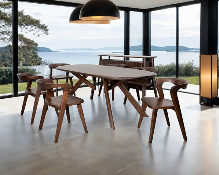 Sargans Rich Walnut Dining Table