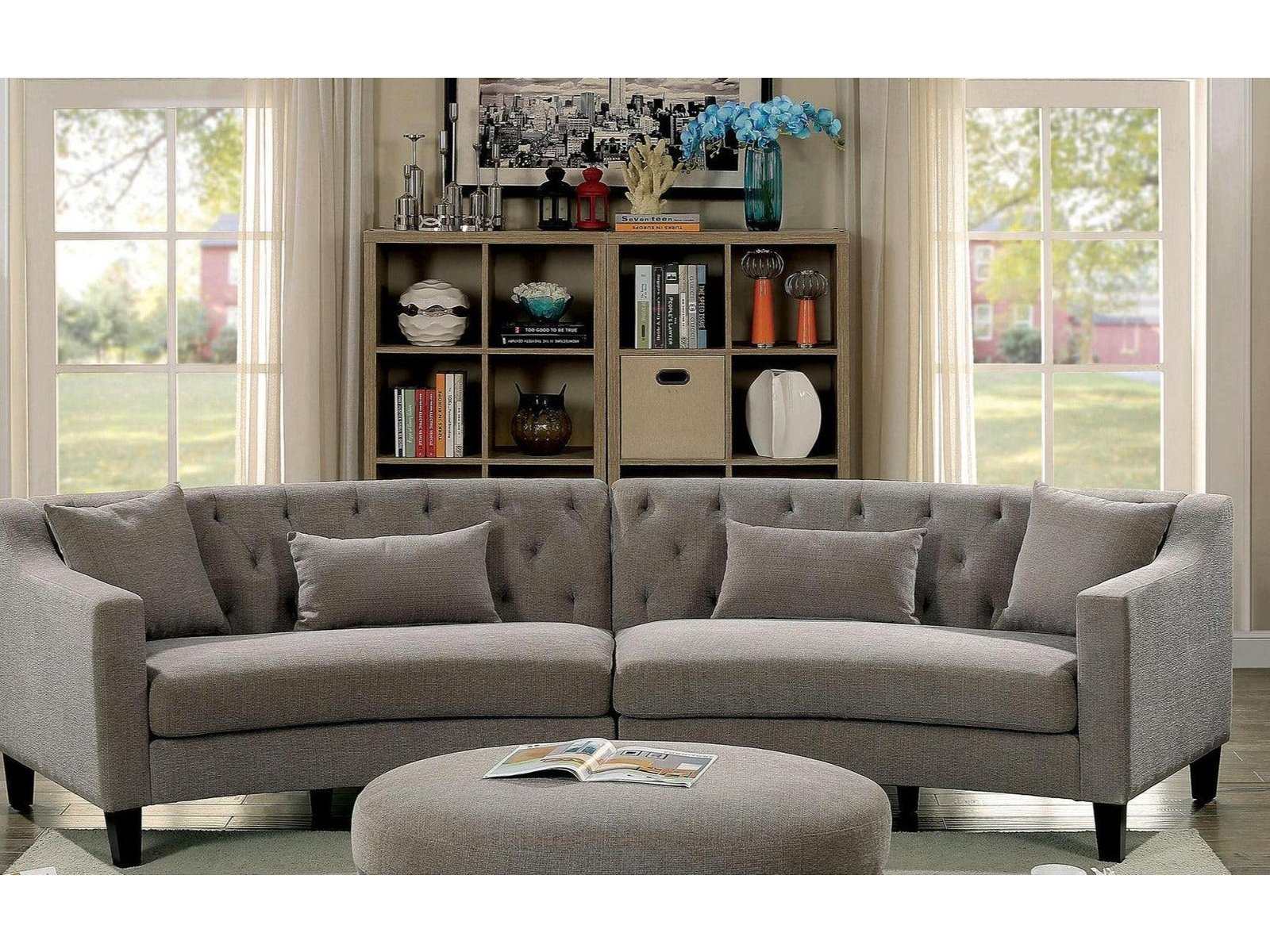 Sarin Dark Gray Sectional Sofa