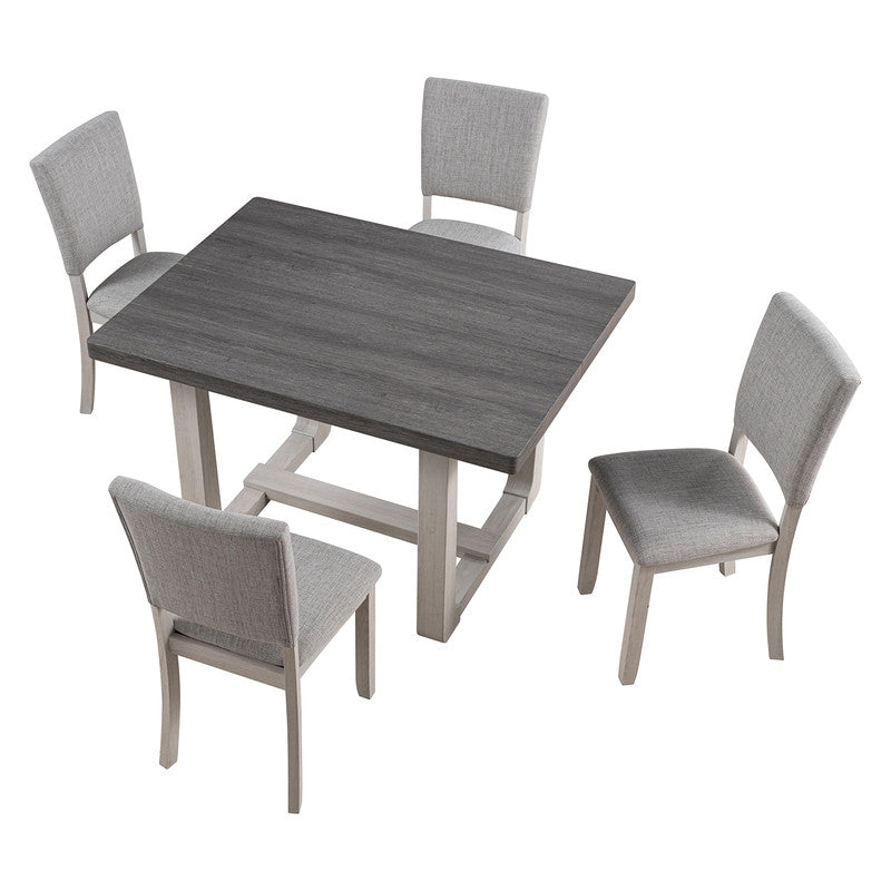 Sauro Gray 5 Pc. Dining Table Set
