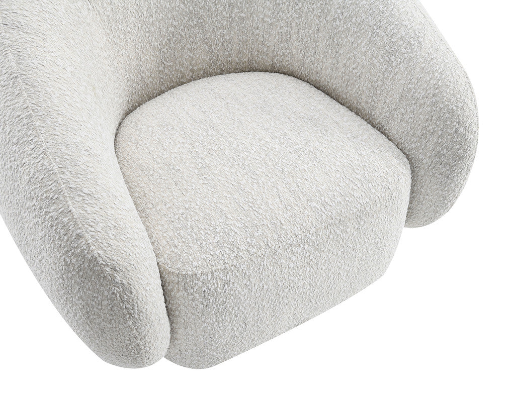 Savino Beige Swivel Chair