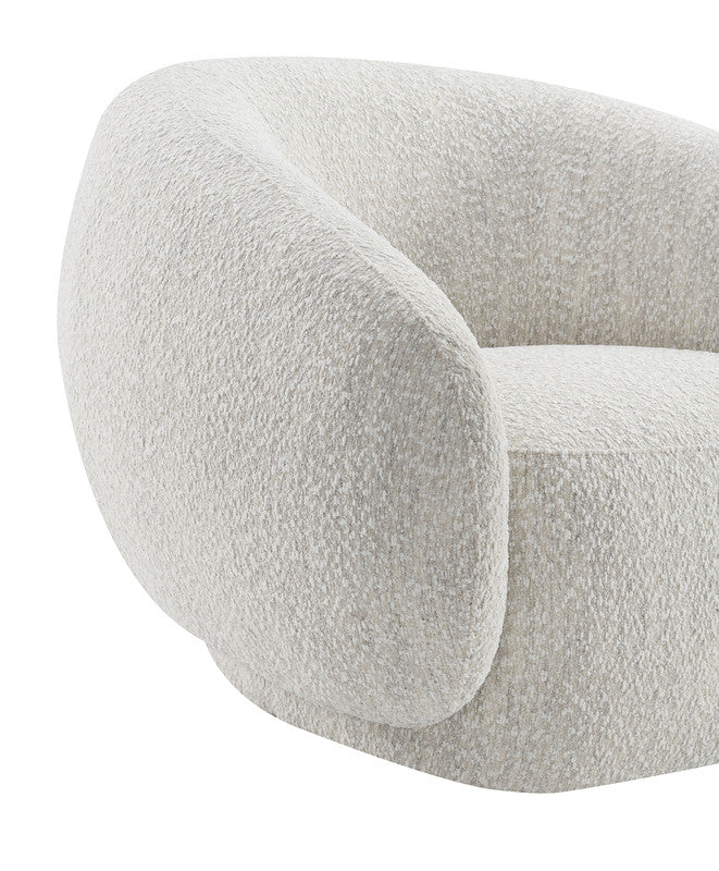 Savino Beige Swivel Chair