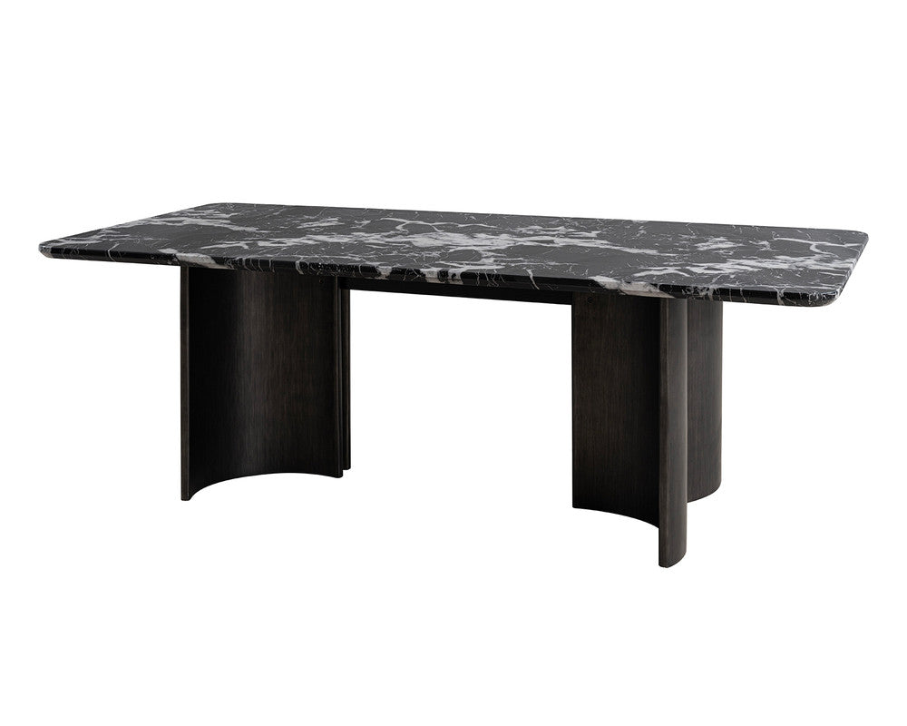 Selsey Black 7 Pc. Dining Table Set w/ Black Chair