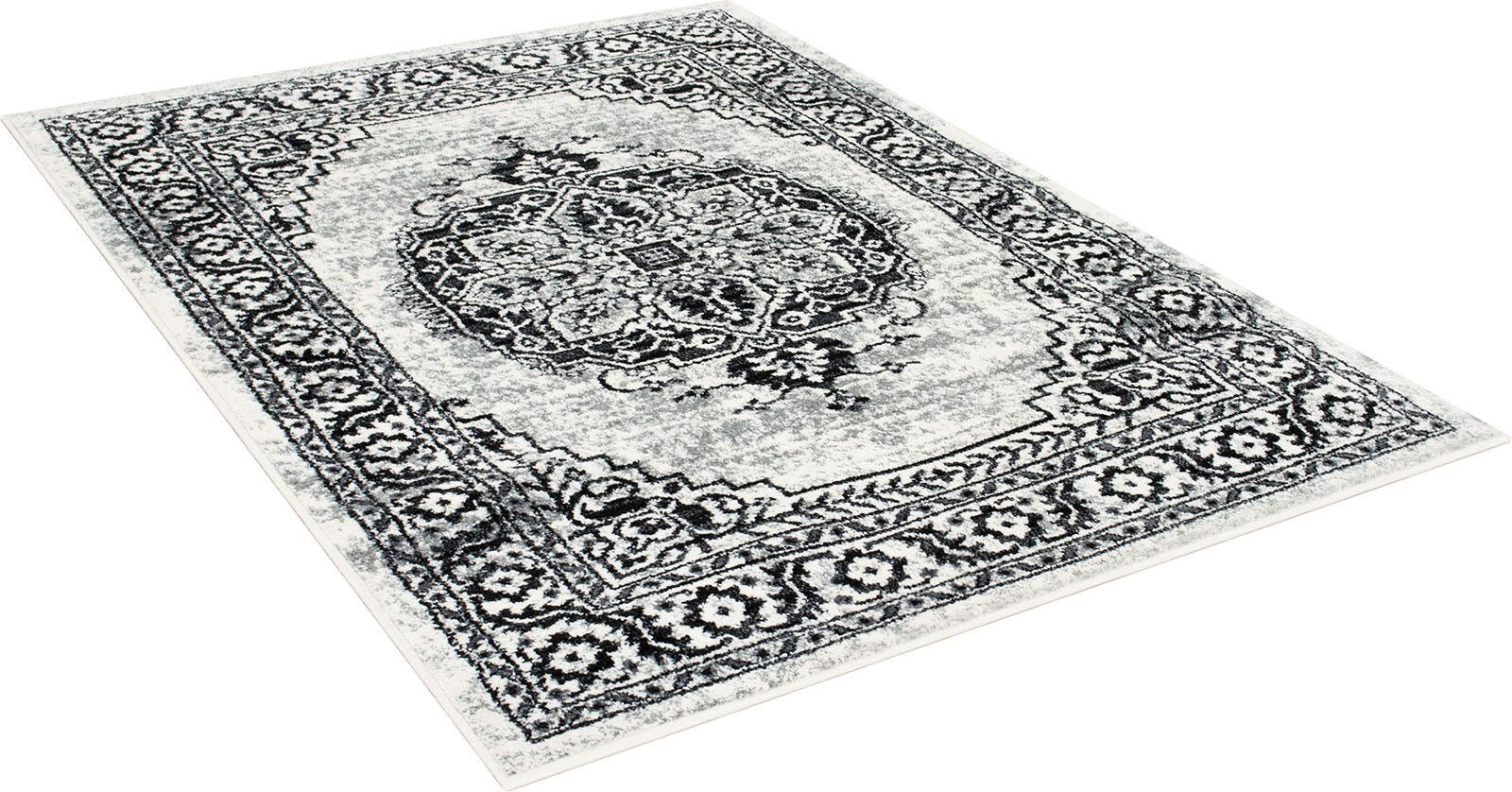 Serang Gray/Black 5' X 7' Area Rug