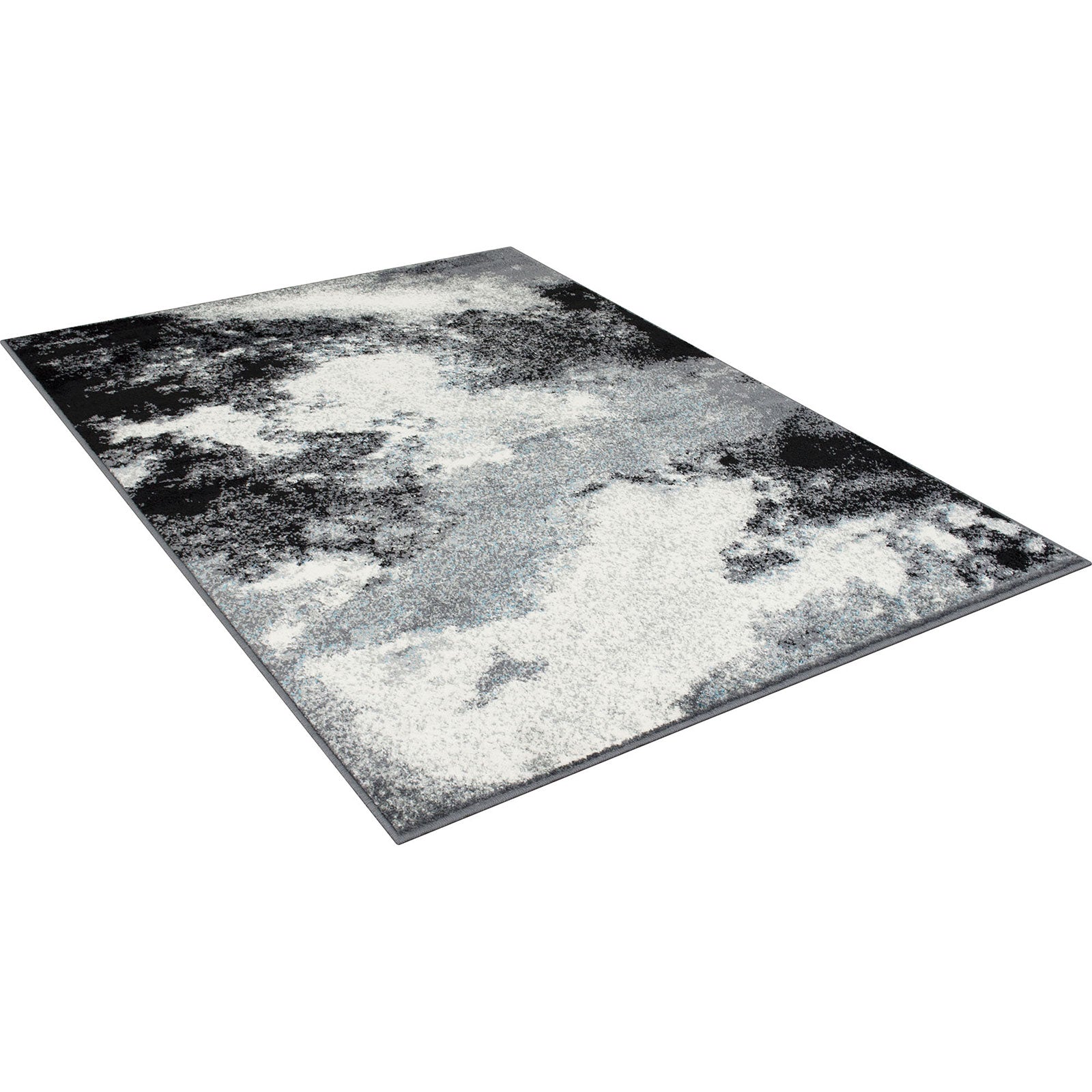 Serang Gray/Black 5'X7' Area Rug