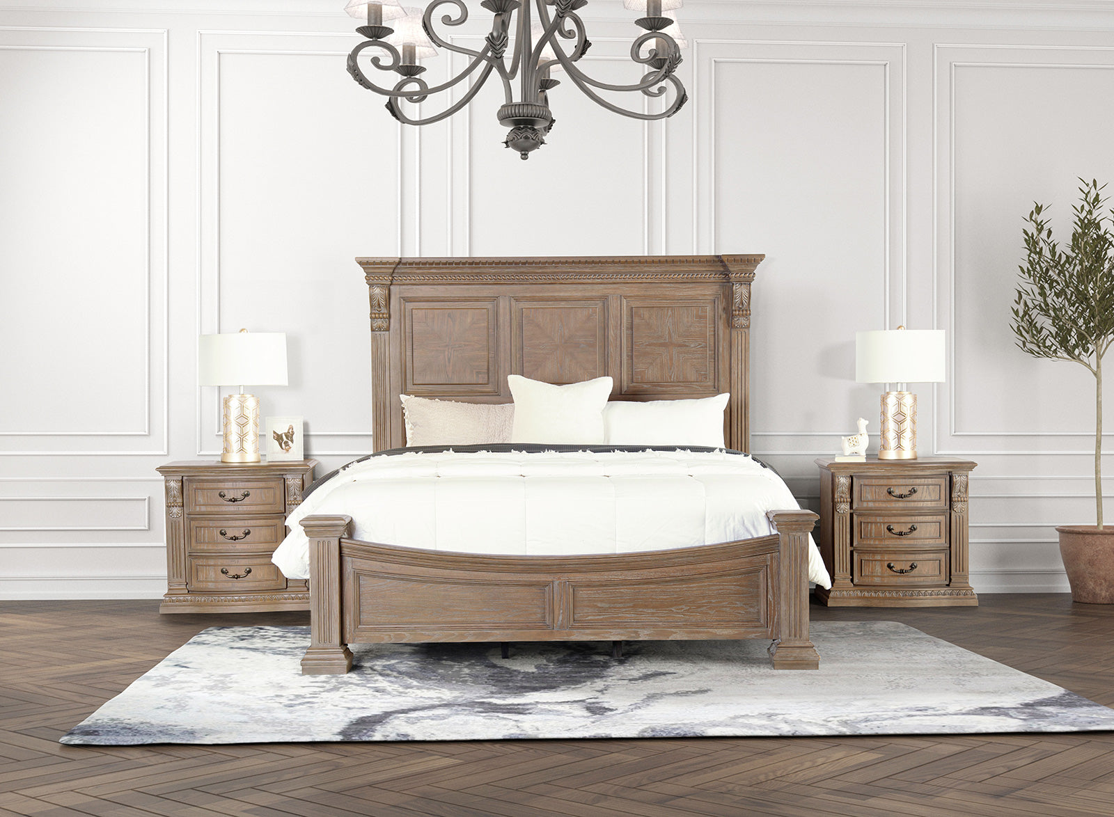 Sevenoaks Weathered Oak Nightstand