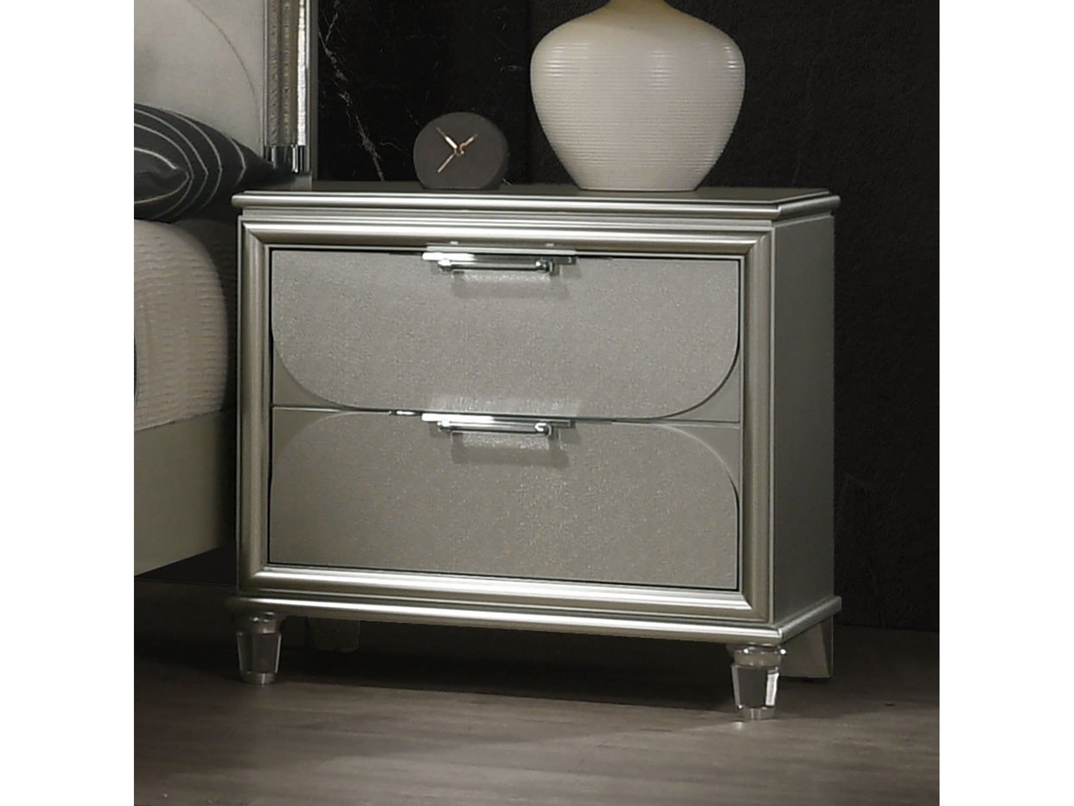 Sheridan Silver Nightstand