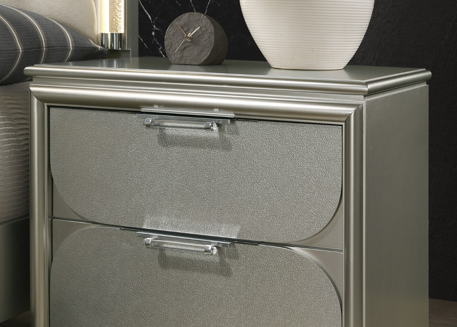 Sheridan Silver Nightstand
