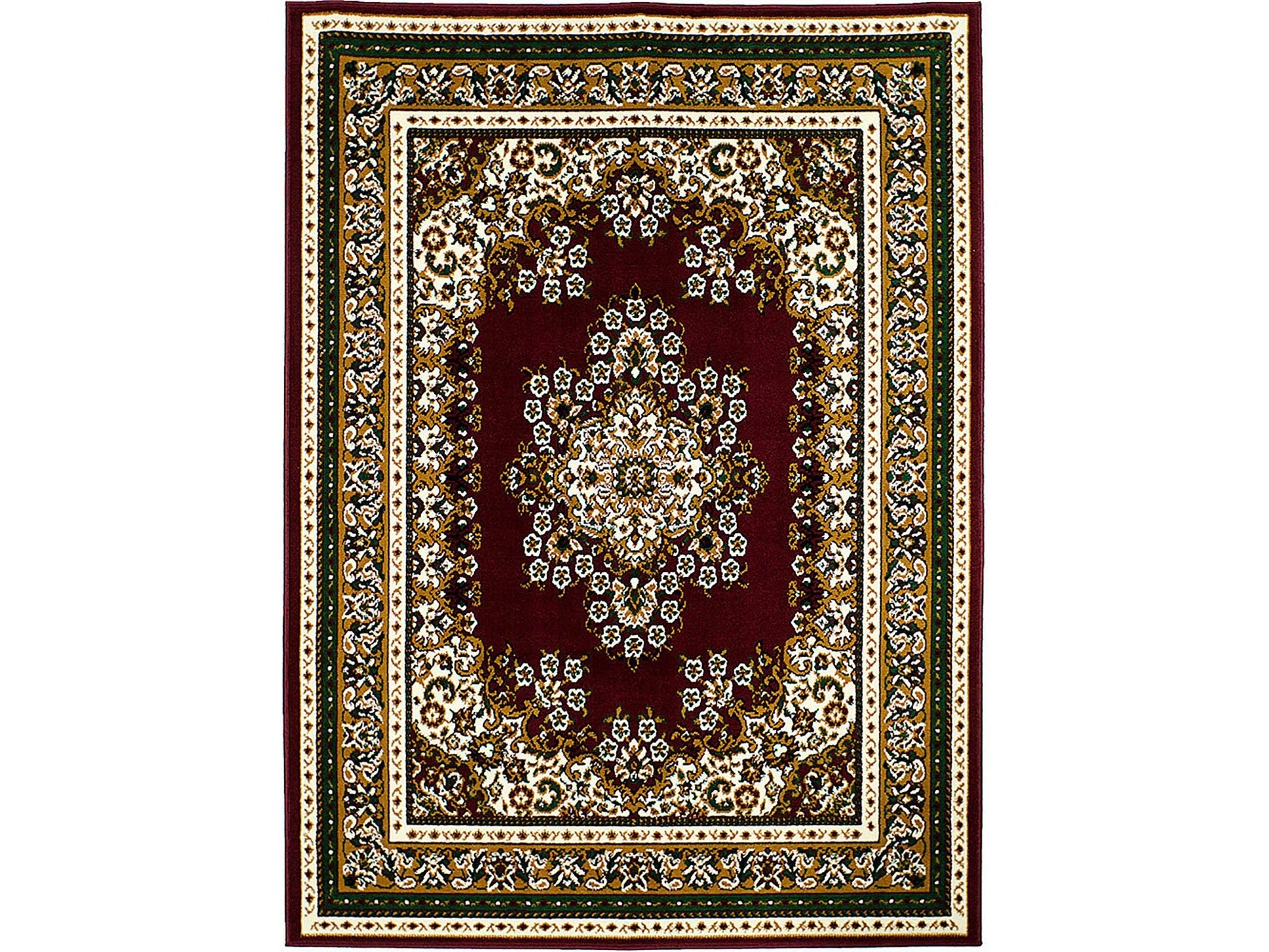 Shinta Burgundy 5' X 8' Area Rug