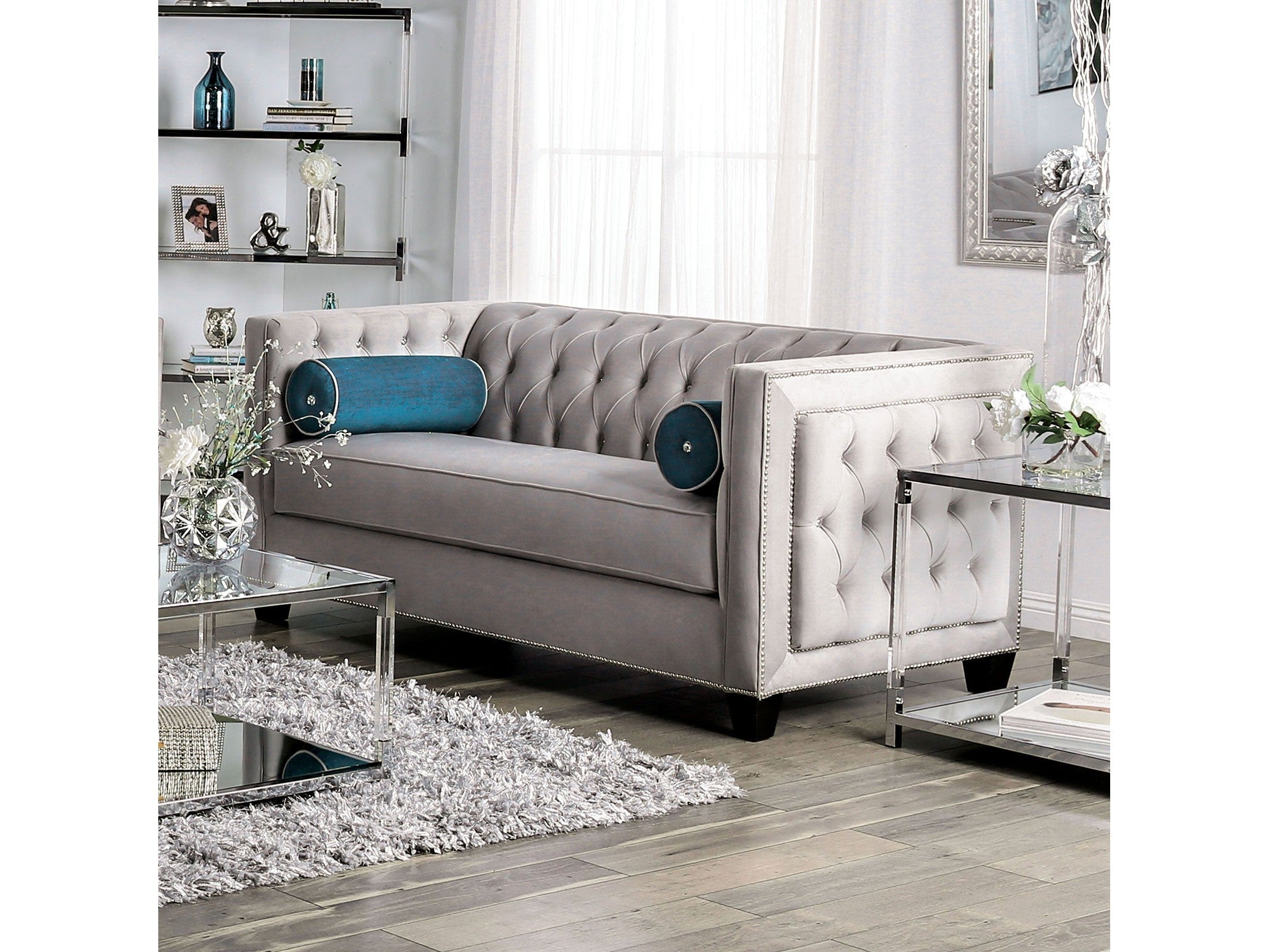 Silvan Gray Loveseat