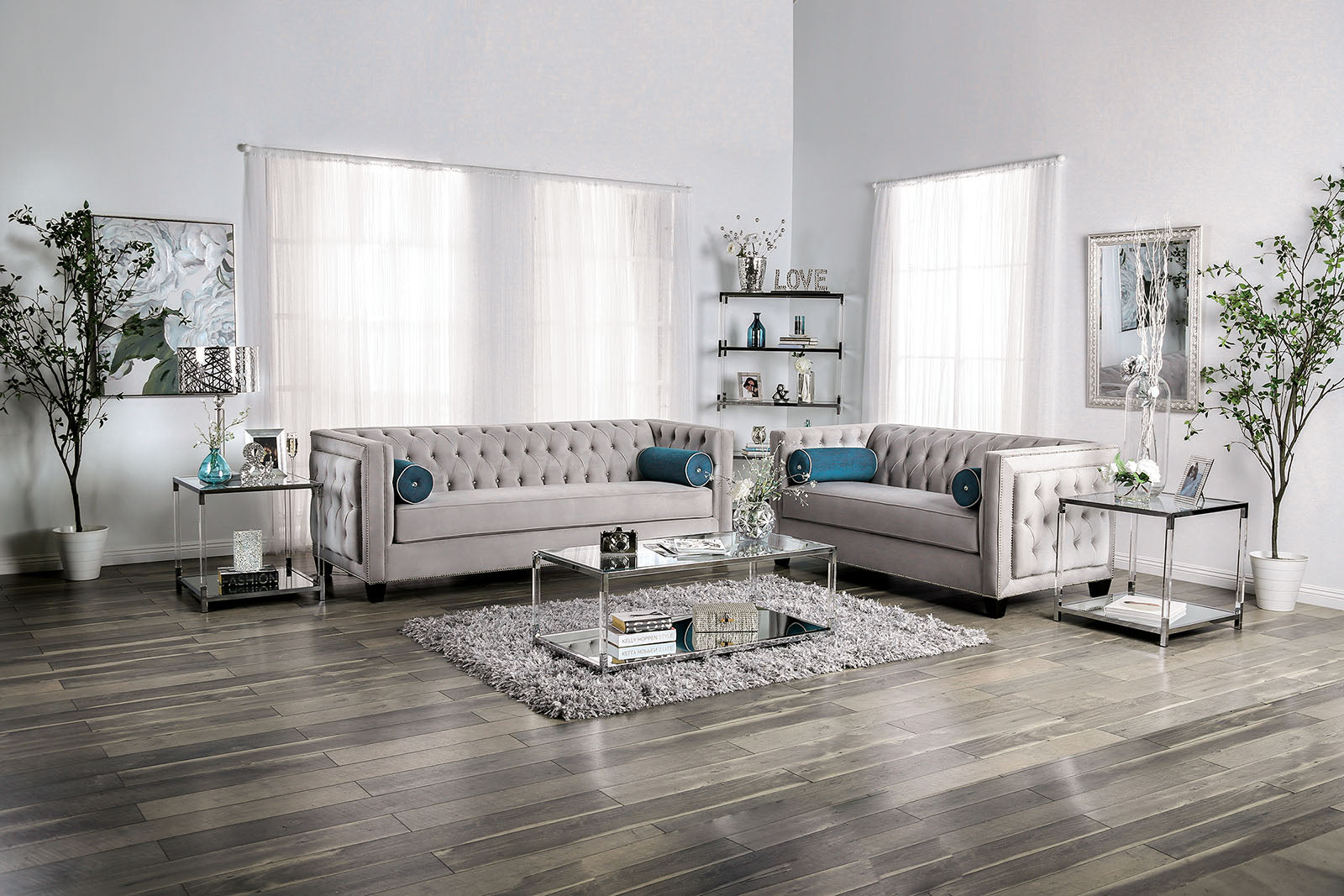 Silvan Gray Loveseat