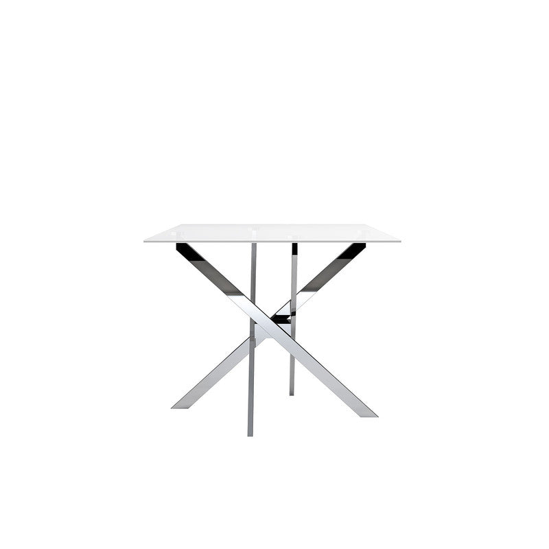 Silveria Chrome/Black 7 Pc. Dining Table Set