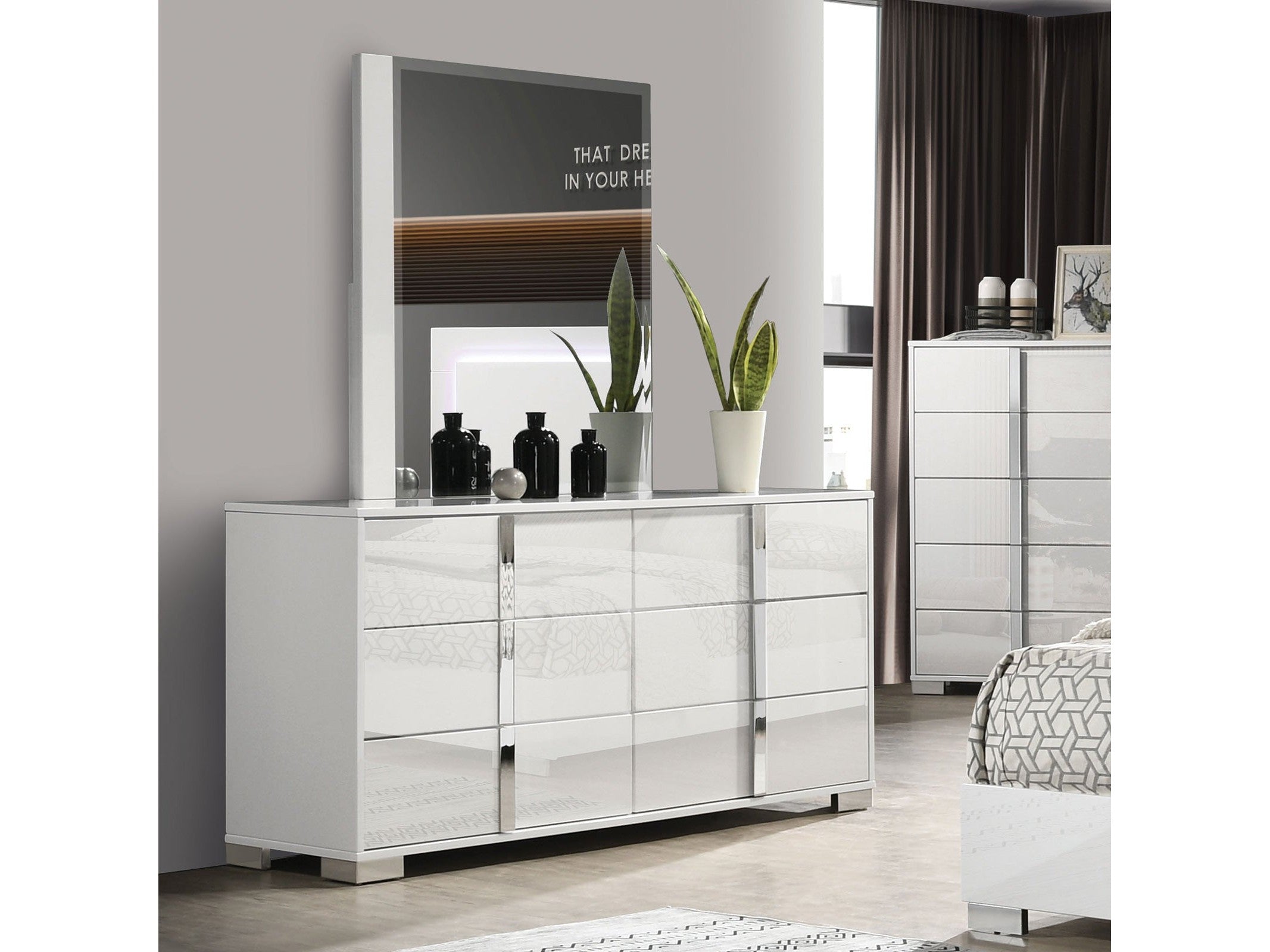 Sinistra White Dresser
