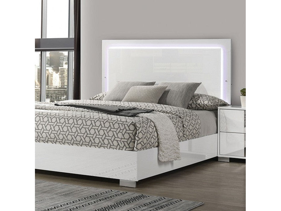 Sinistra White Queen Bed