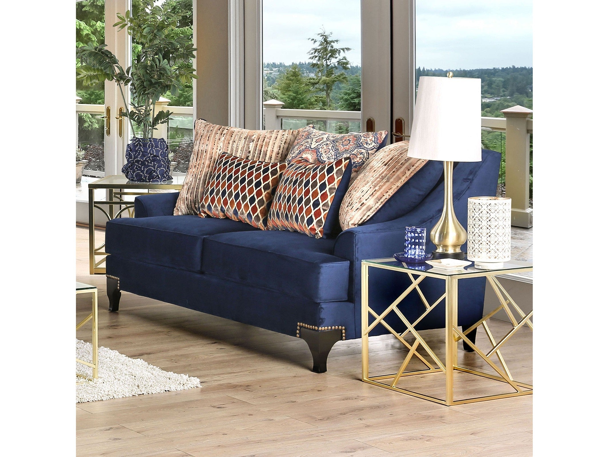 Sisseton Navy Loveseat
