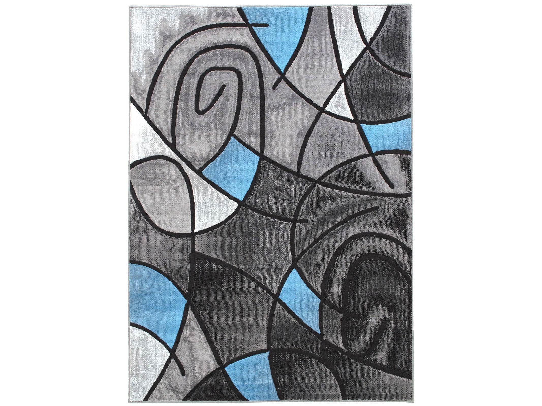 Sivas Charcoal Blue 5' X 8' Area Rug