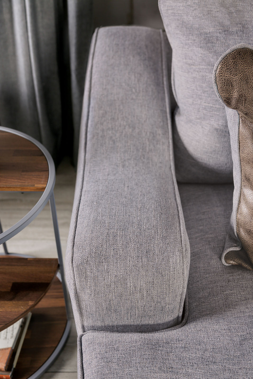 Skyline Light Gray/Brown Sofa