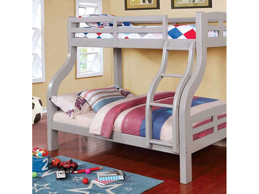 Solpine Gray Twin/Full Bunk Bed