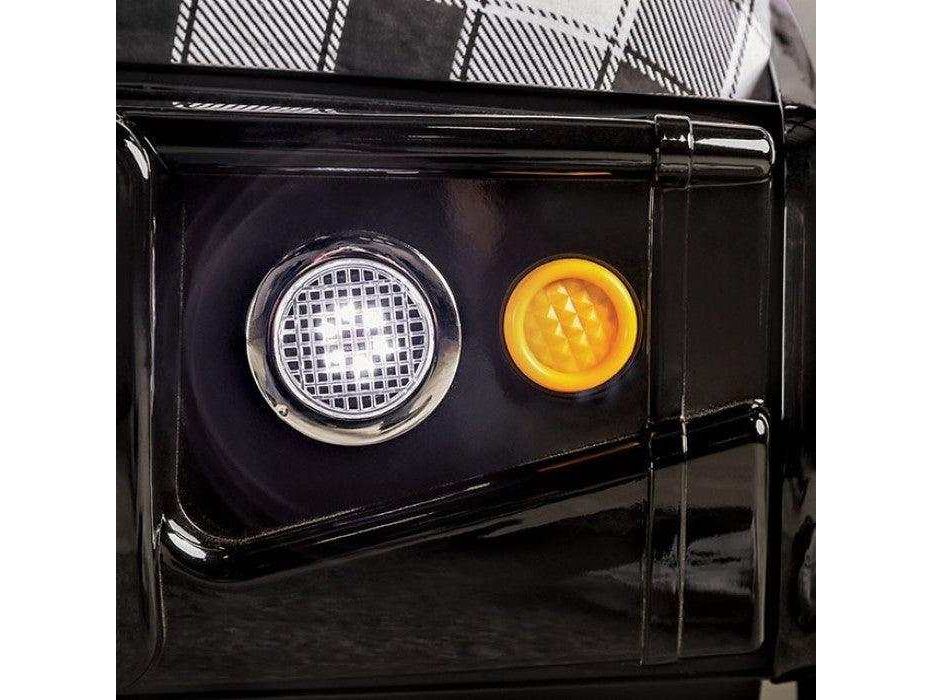 Speed Jump Black Off-Road Twin Car Bed w/ LED Headlights