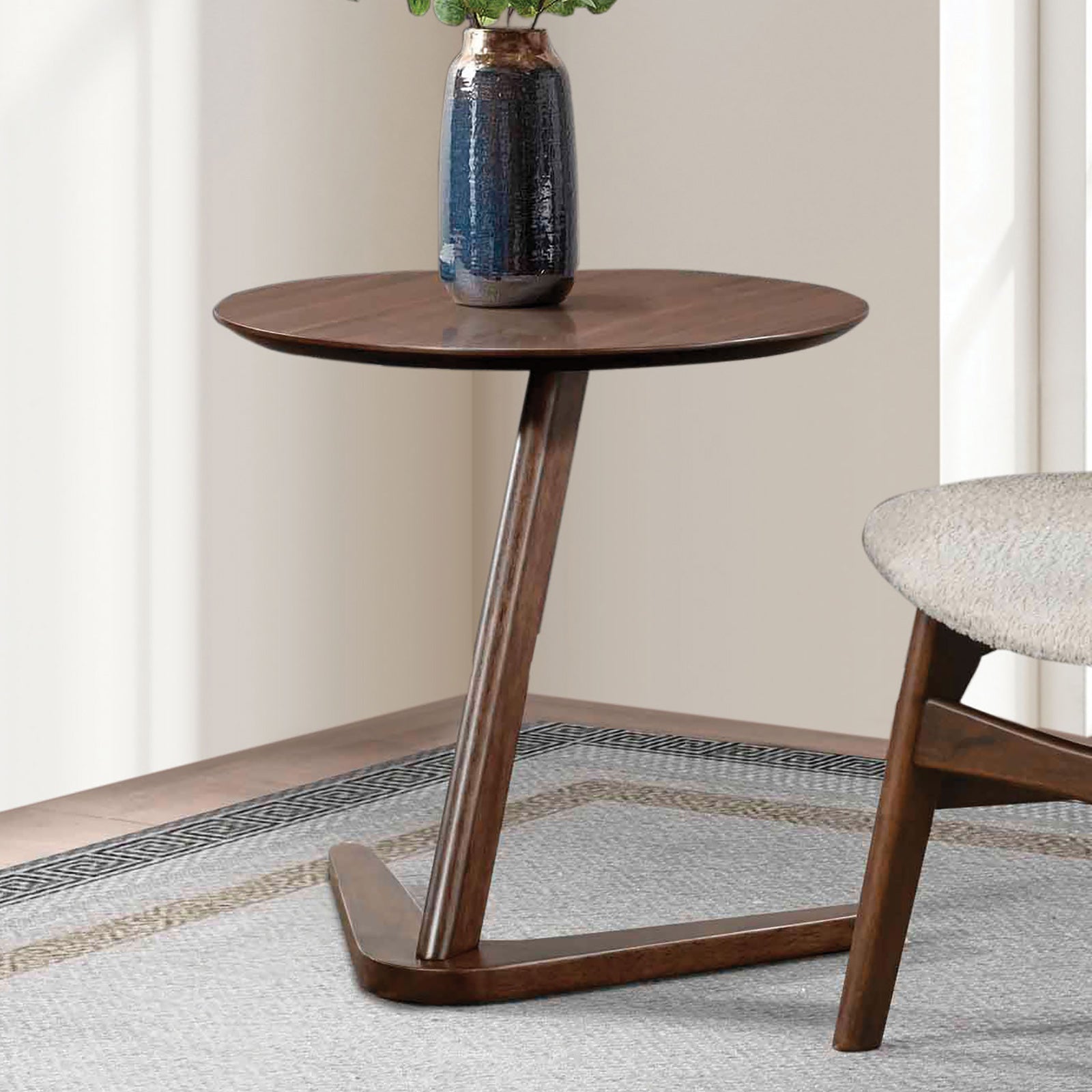 Spiez Walnut Chair & Side Table