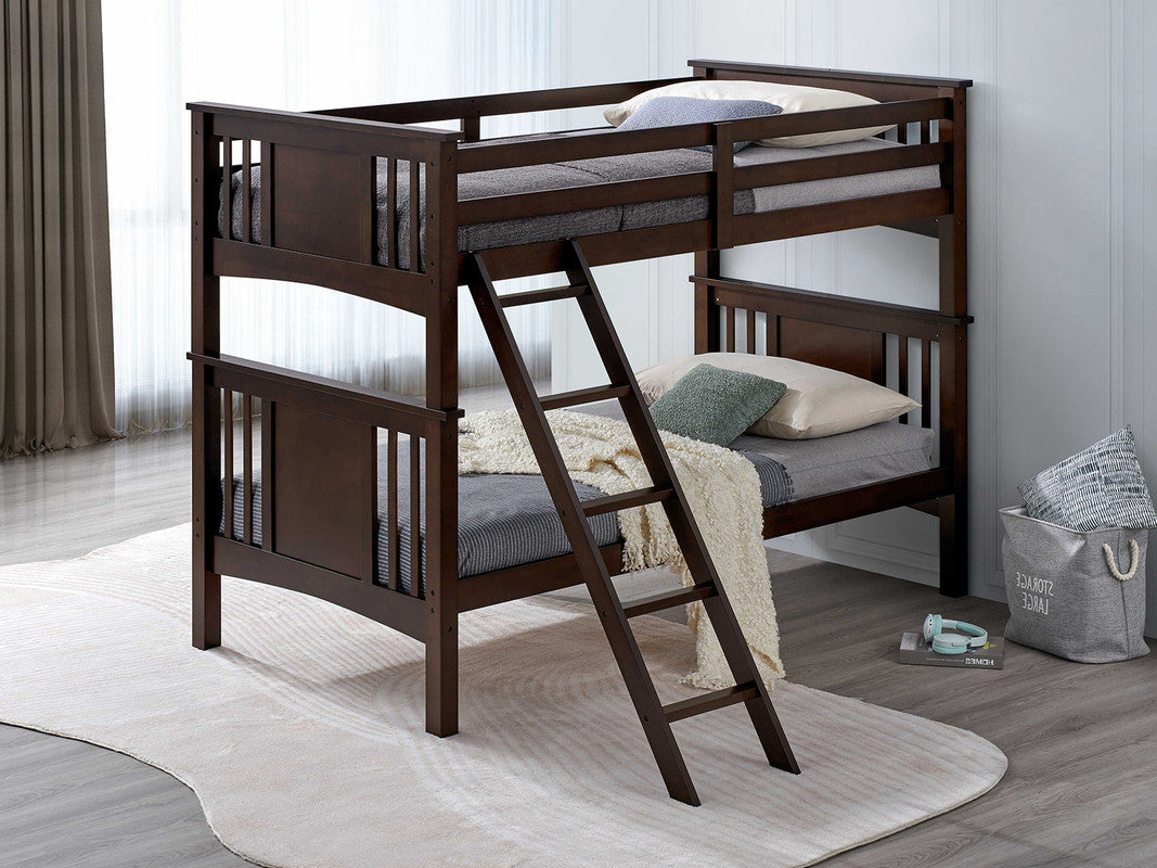 Spring Creek Dark Walnut Twin/Twin Bunk Bed
