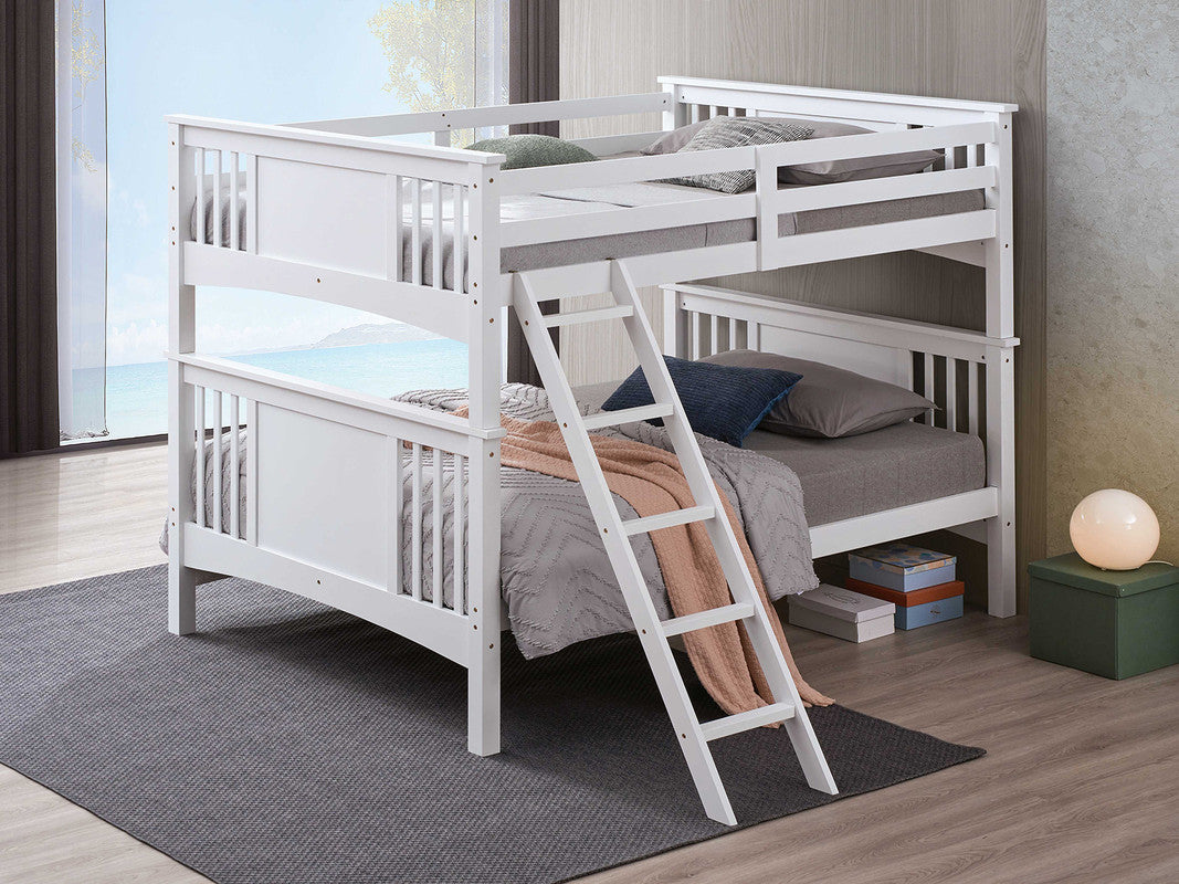 Spring Creek White Full/Full Bunk Bed