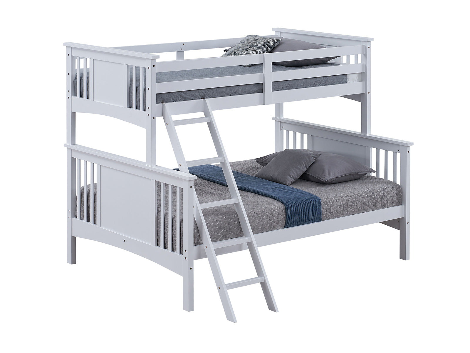 Spring Creek White Twin/Full Bunk Bed