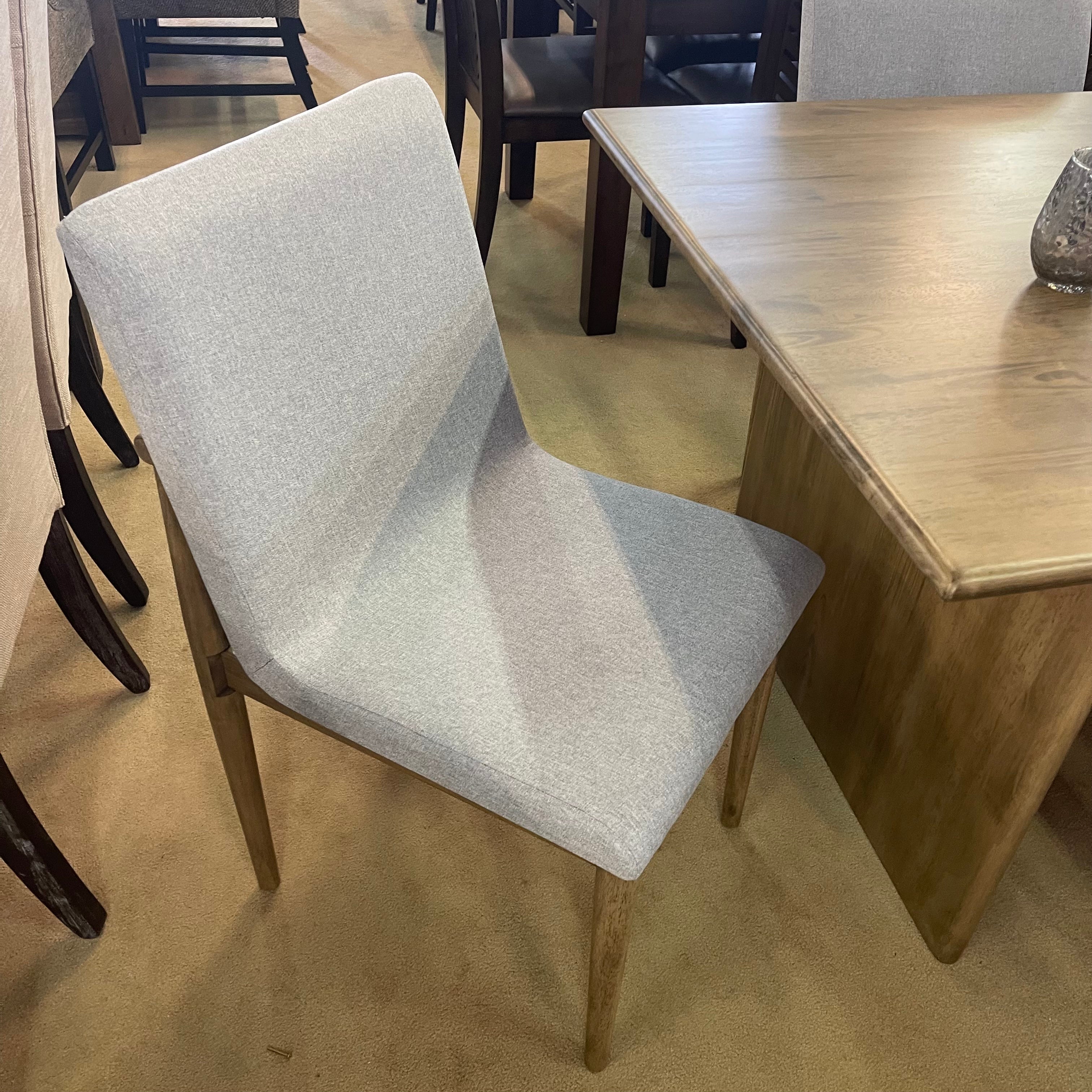 St Gallen Natural Tone & Light Gray Dining Chair (Set of 2)