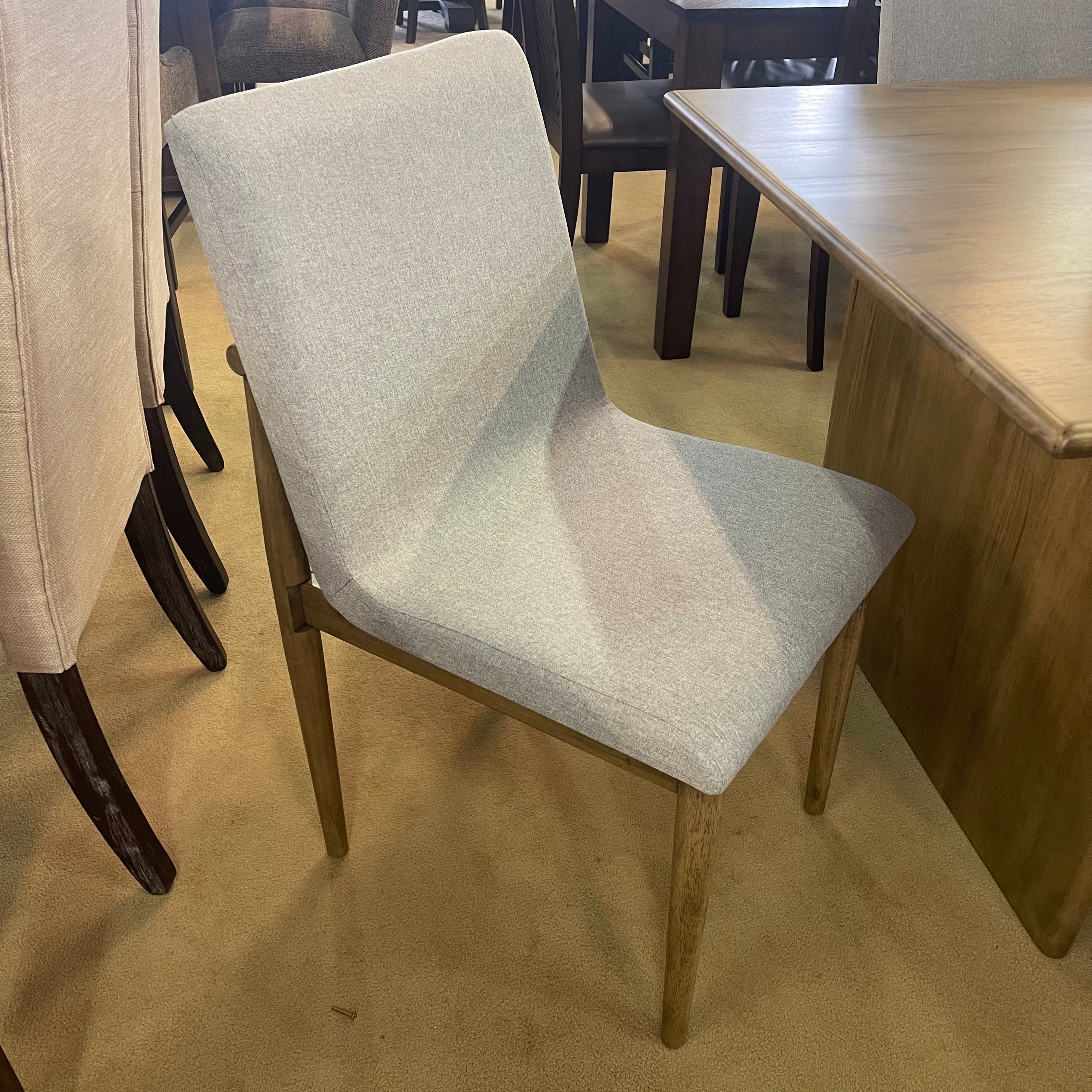 St Gallen Natural Tone & Light Gray Dining Room Set / 7pc