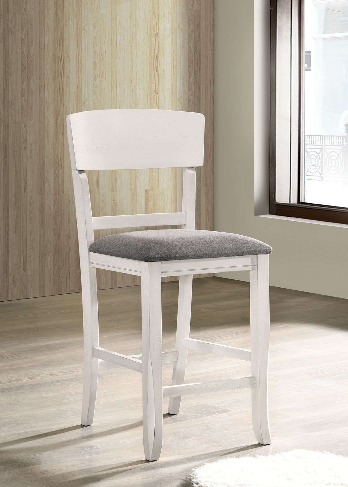 Stacie White/Gray 7 PC. Dining Room Set