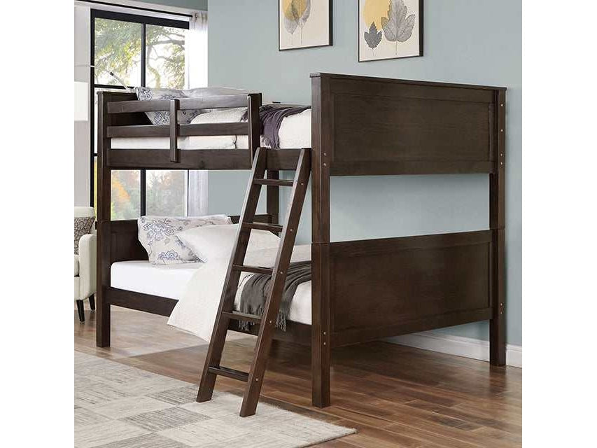 Stamos Walnut Full/Full Bunk Bed