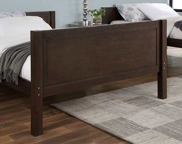 Stamos Walnut Full/Full Bunk Bed