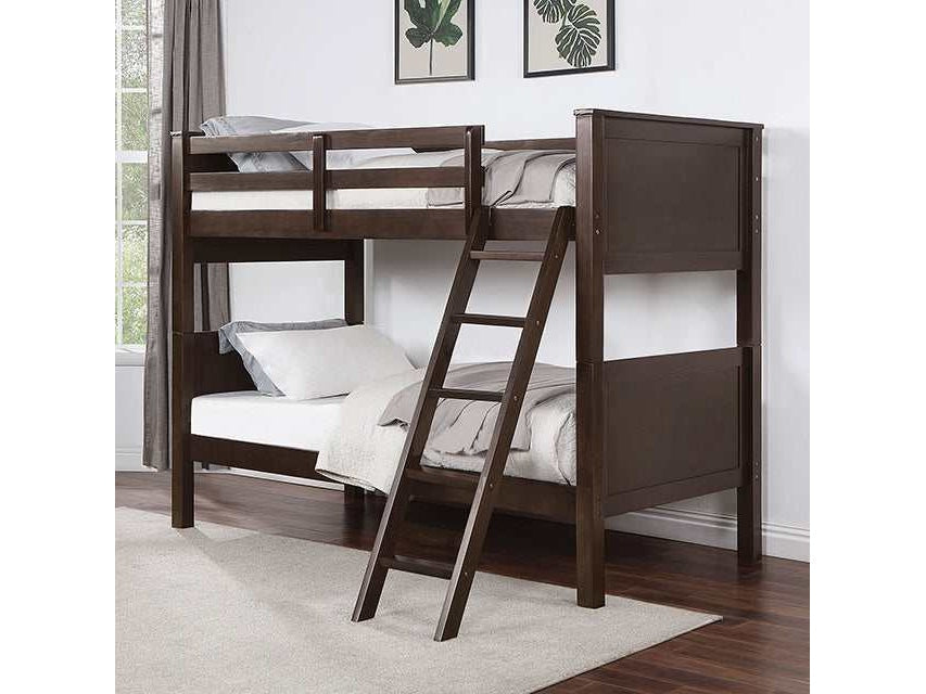 Stamos Walnut Twin/Twin Bunk Bed