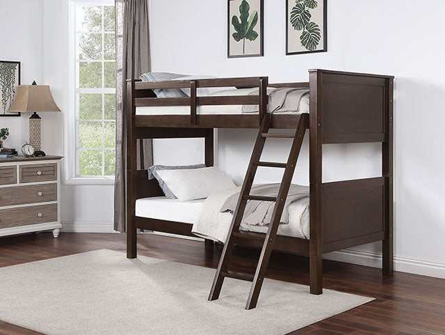 Stamos Walnut Twin/Twin Bunk Bed