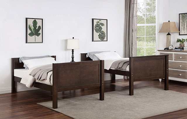 Stamos Walnut Twin/Twin Bunk Bed