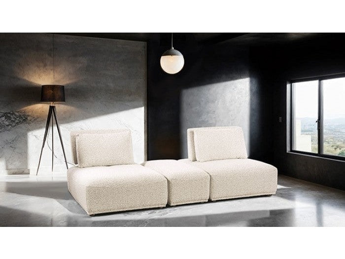 Stavanger Beige 2-Seater w/Rect. Ottoman