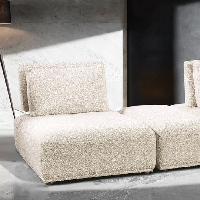 Stavanger Beige 2-Seater w/Rect. Ottoman