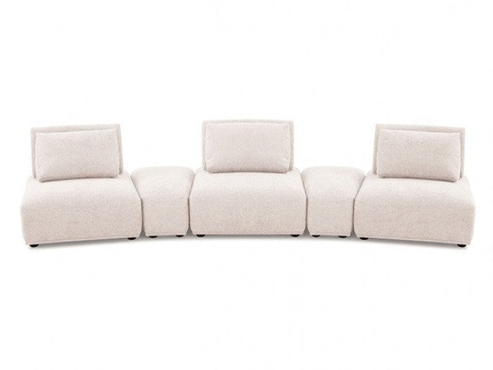 Stavanger Light Brown Curved 3-Seater