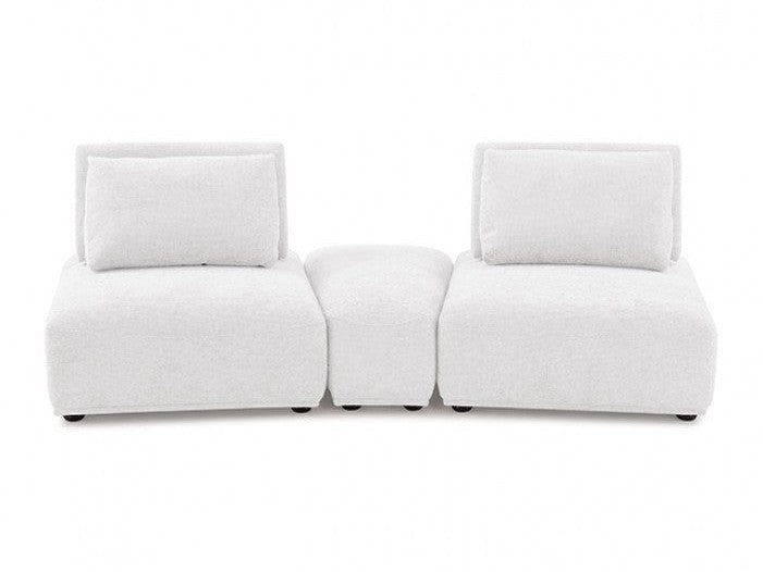 Stavanger White 2-Seater w/Ottoman