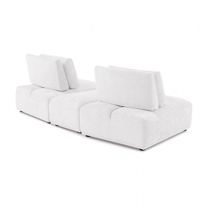 Stavanger White 2-Seater w/Ottoman