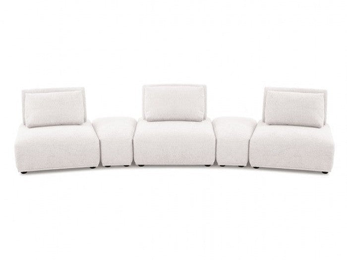 Stavanger White  Curved 3-Seater