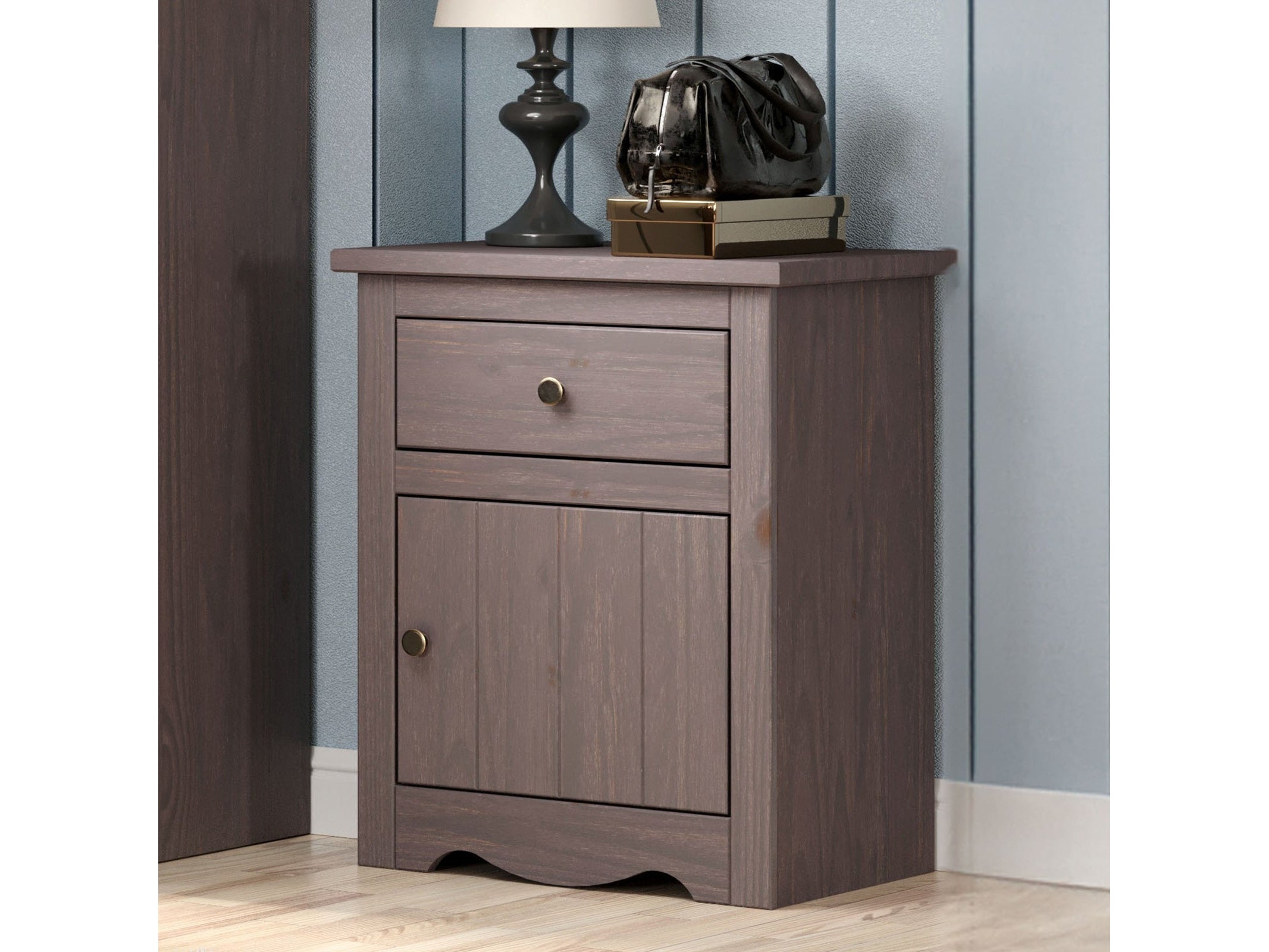 Stavros Gray Nightstand