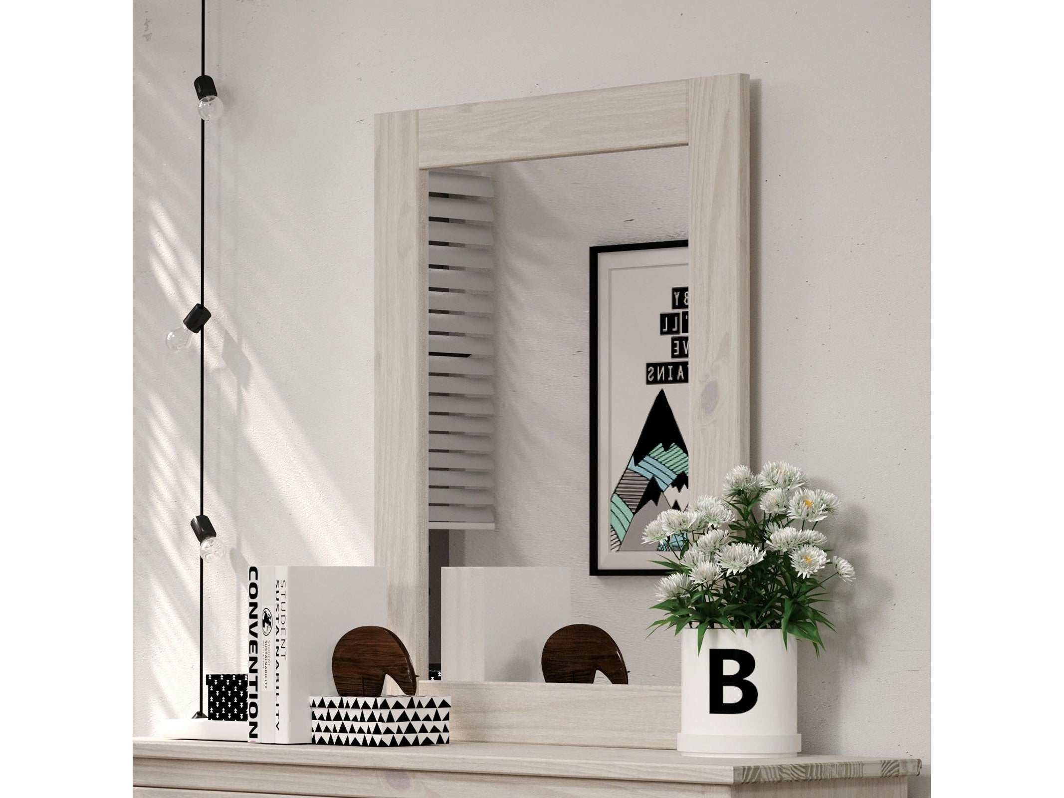 Stavros White Mirror