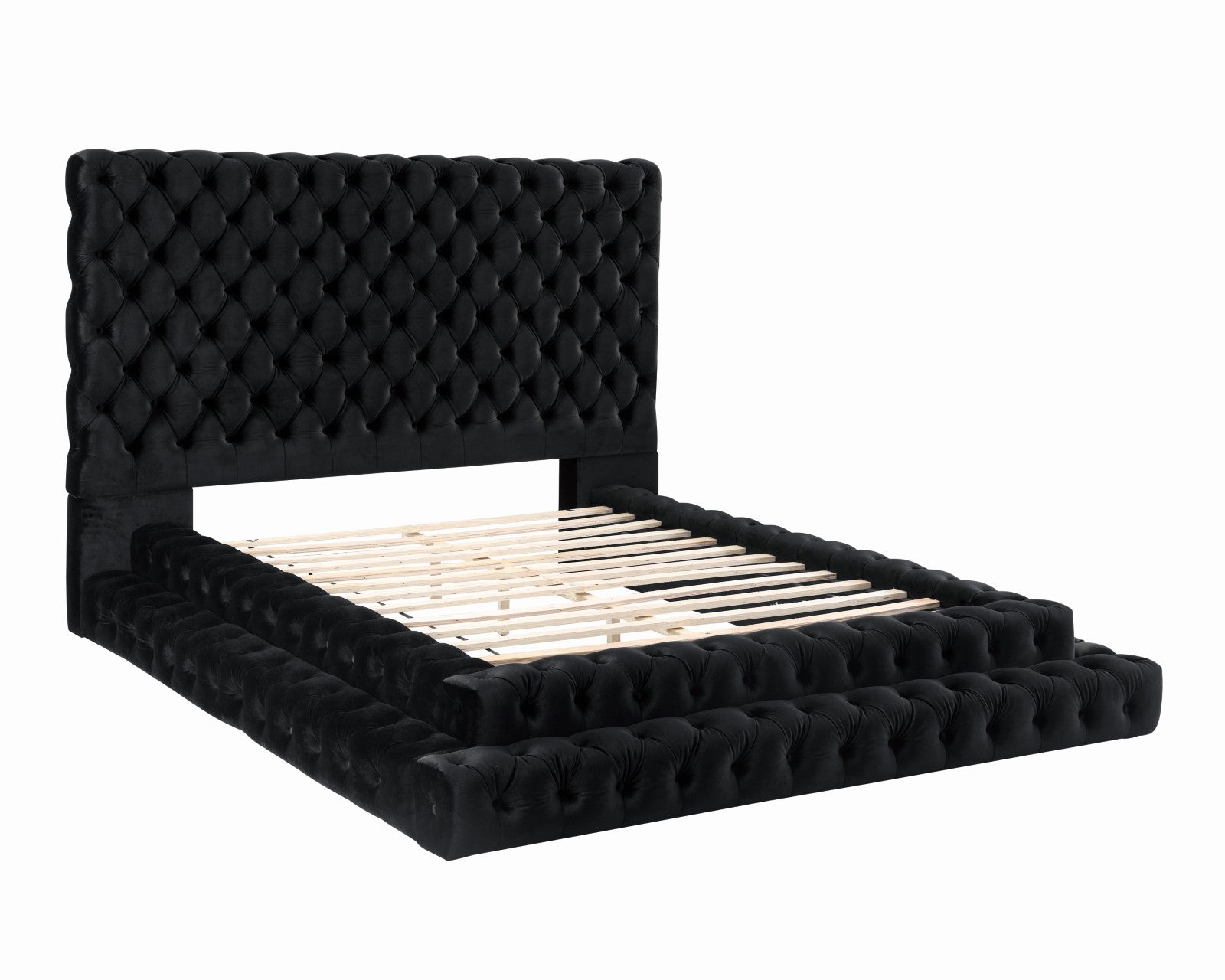 Stefania Black 5 Pc. Queen Bedroom Set w/ 2NS