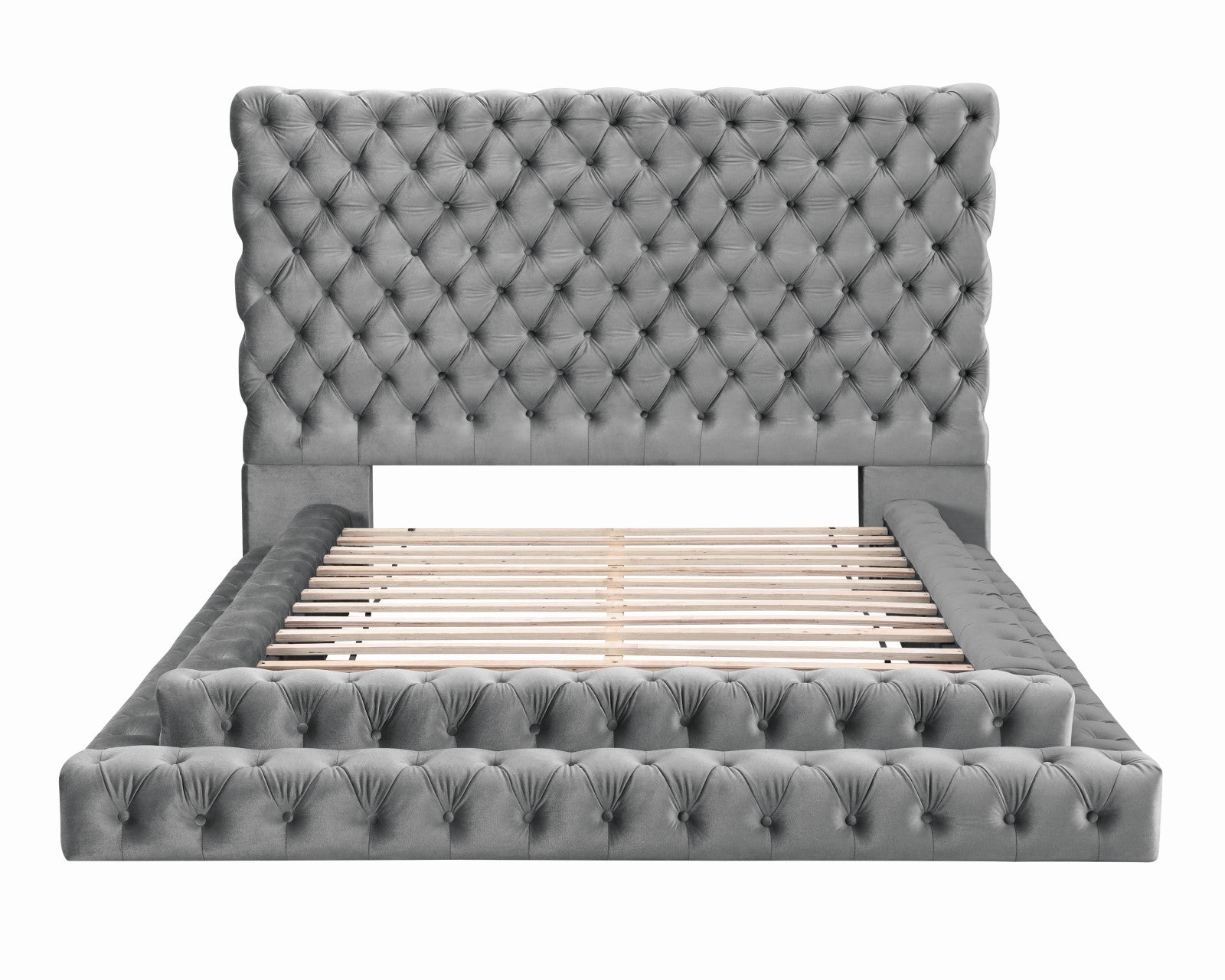 Stefania Gray 5 Pc. Queen Bedroom Set w/ 2NS