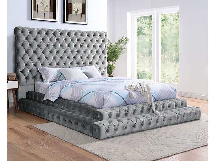 Stefania Gray Queen Bed