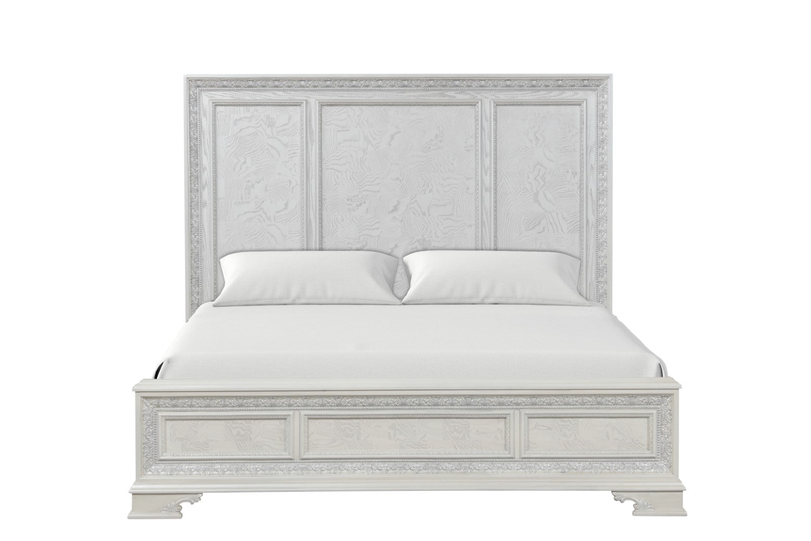 Stella Mia Creamy White Eastern King Bed