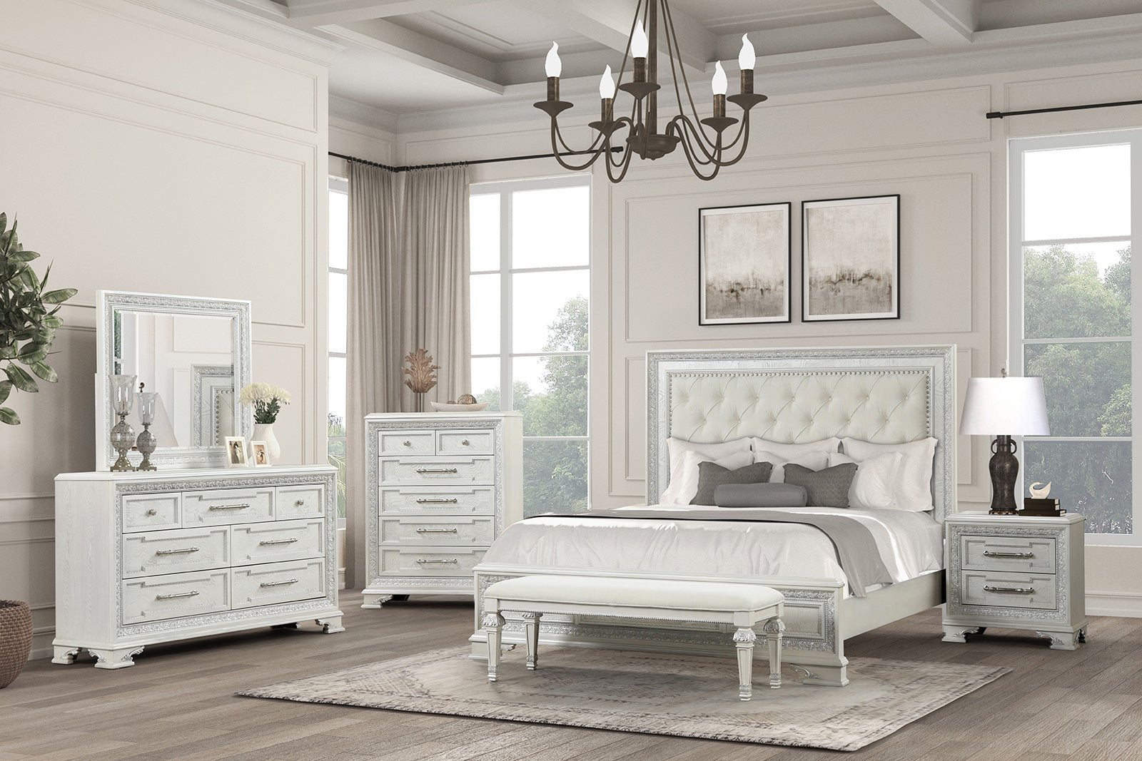 Stella Mia Creamy White Mirror
